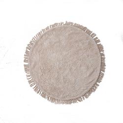 Foto van Giga meubel vloerkleed rond - ?110cm - beige - katoen polyester - vloerkleed campeche - giga