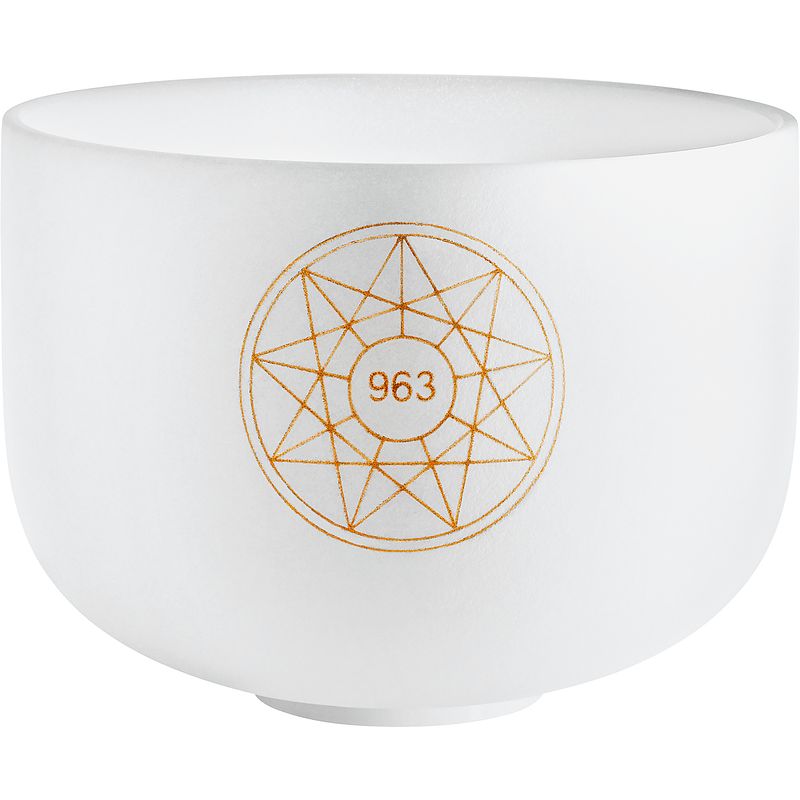 Foto van Meinl solcsb10-963 sonic energy solfeggio crystal singing bowl klankschaal 10 inch 963 hz