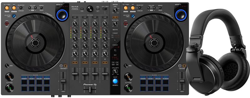 Foto van Pioneer dj ddj-flx6 + pioneer dj hdj-x5 zwart