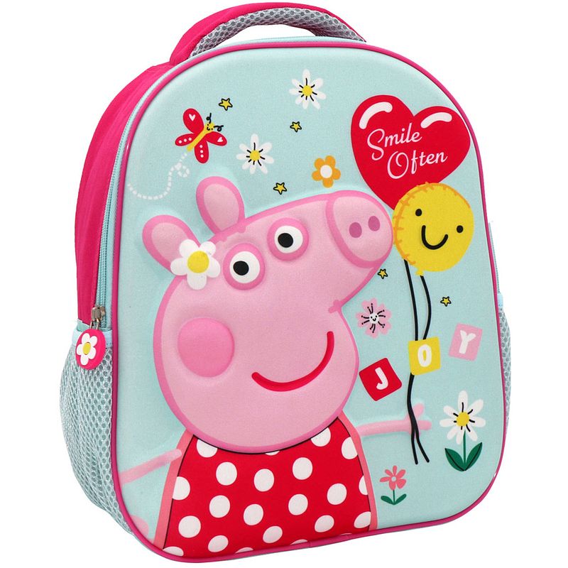 Foto van Peppa pig 3d rugzak, smile often - 32 x 26 x 10 cm - eva polyester