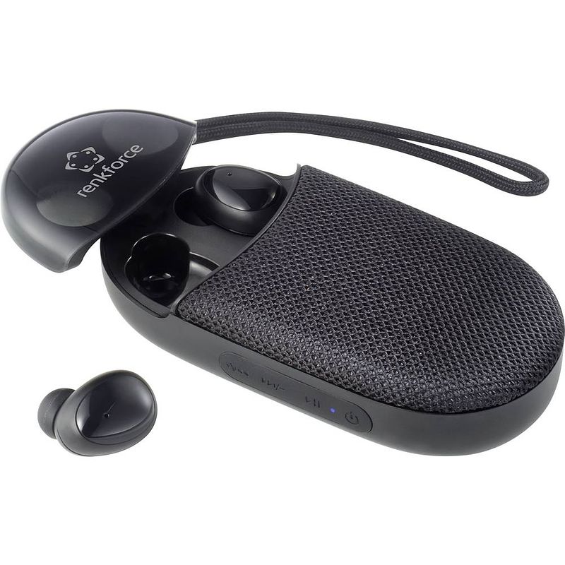 Foto van Renkforce rf-tws-610 in ear oordopjes bluetooth zwart headset