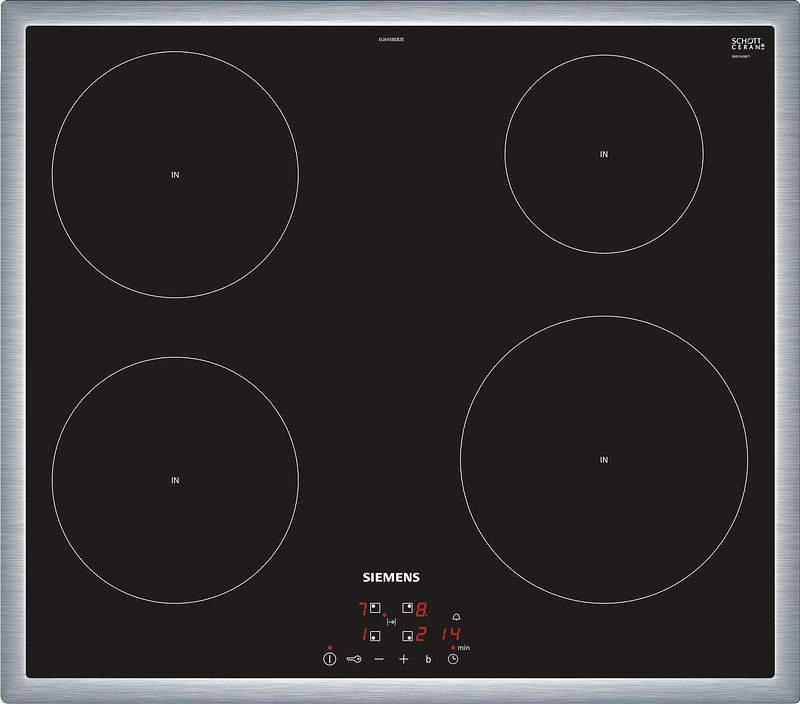 Foto van Siemens eu645beb2e inductie inbouwkookplaat zwart