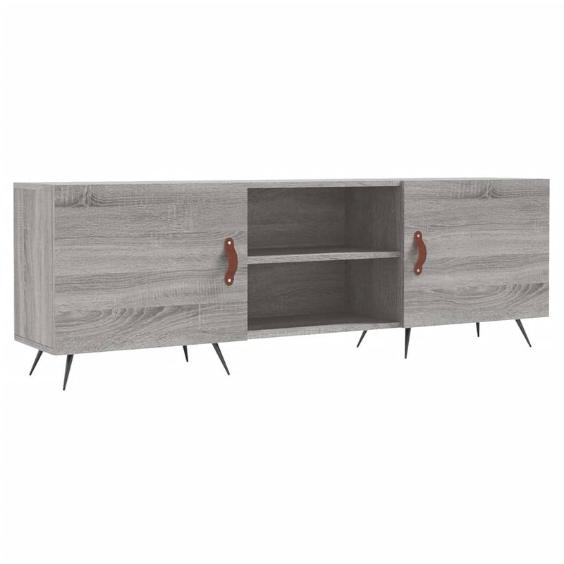 Foto van Vidaxl tv-meubel 150x30x50 cm bewerkt hout grijs sonoma eikenkleurig