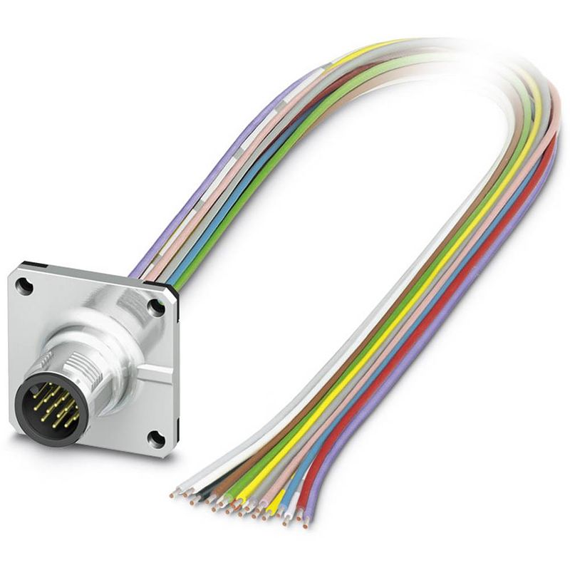 Foto van Phoenix contact 1441723 sensor/actuator steekconnector m12 aantal polen: 17 stekker, inbouw 0.50 m 1 stuk(s)