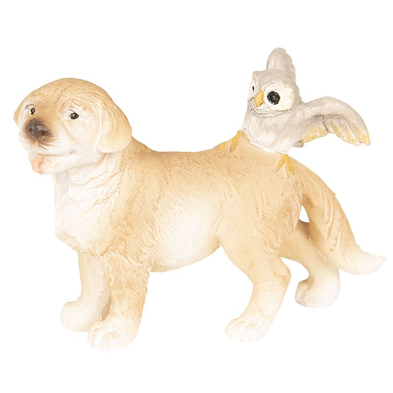 Foto van Clayre & eef multi decoratie hond 9*4*6 cm 6pr2585