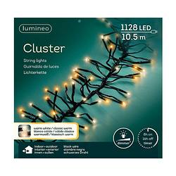 Foto van Lumineo - led clusterlight 10m-1128l zwrt/duo kerst