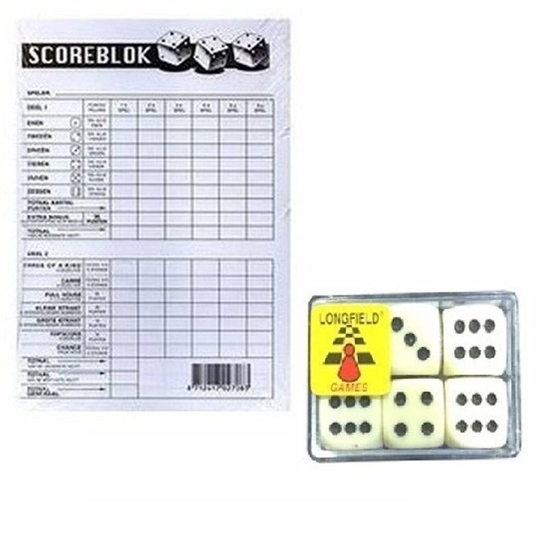 Foto van Yahtzee spelletje - dobbelspellen