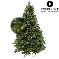 Foto van Kerstboom excellent trees® led mantorp 150 cm met verlichting - luxe uitvoering - 190 lampjes