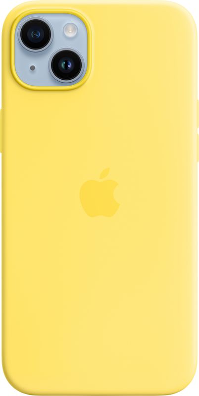 Foto van Apple iphone 14 plus back cover met magsafe kanariegeel