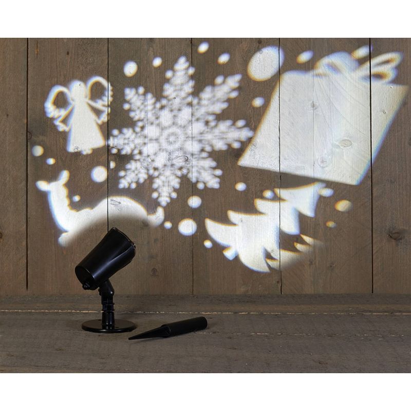 Foto van Led buitenprojector kertfiguur wit ip44