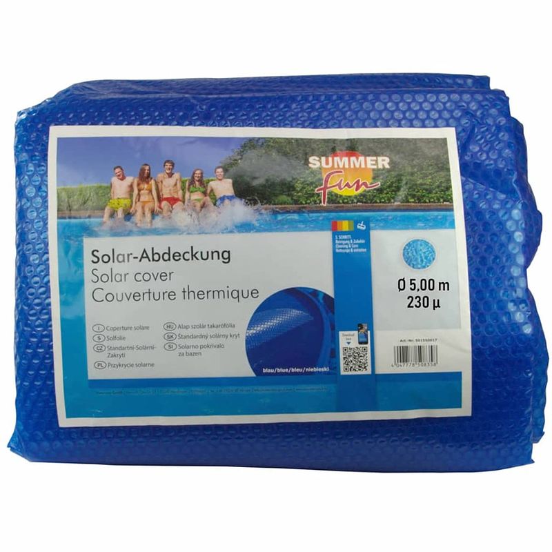 Foto van Summer fun zomerzwembadhoes solar rond 500 cm pe blauw