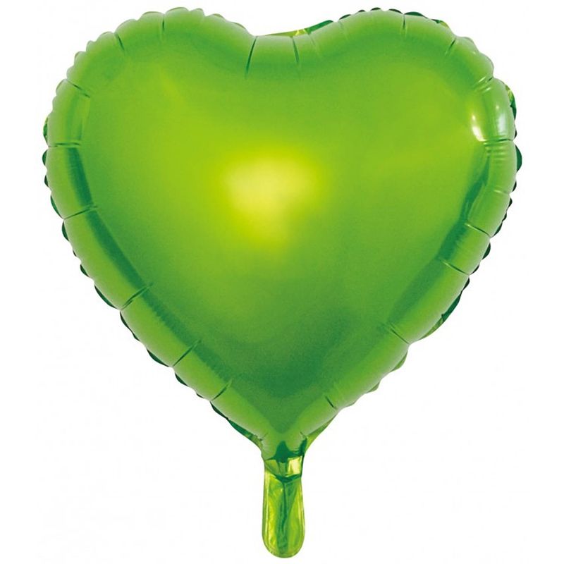 Foto van Wefiesta folieballon hart 45 cm lichtgroen