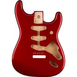 Foto van Fender classic series 60'ss stratocaster sss alder body candy apple red losse elzenhouten solid body voor elektrische gitaar