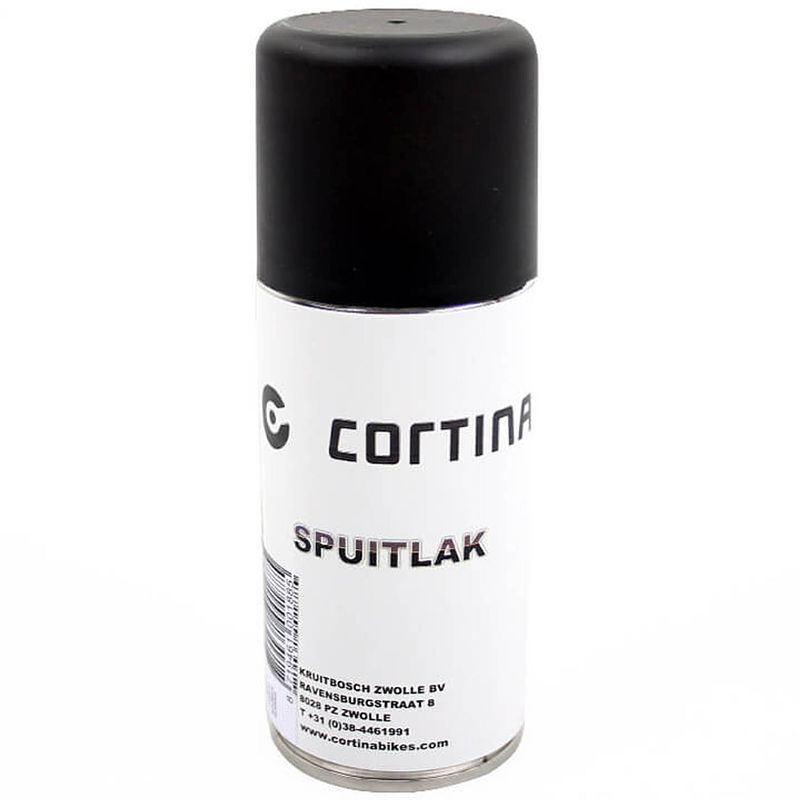 Foto van Cortina - spuitlak uzz0001 black matt 150ml