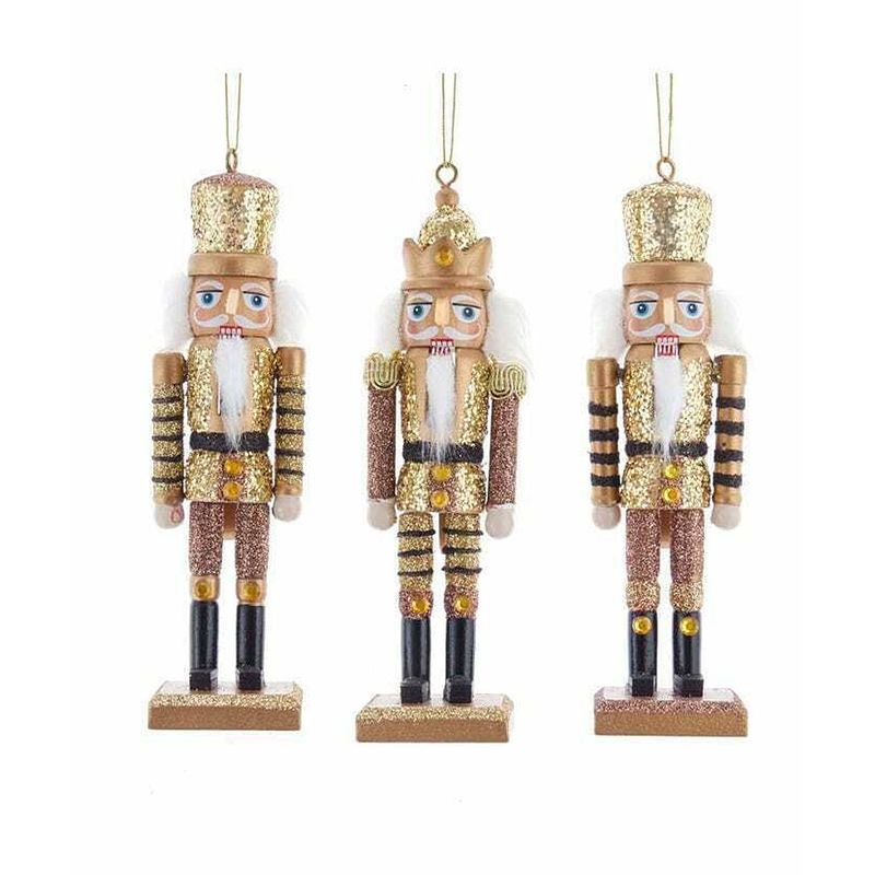 Foto van Kurt s. adler - wooden bee glitter nutcracker ornament 6 inch