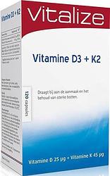 Foto van Vitalize vitamine d3 + k2