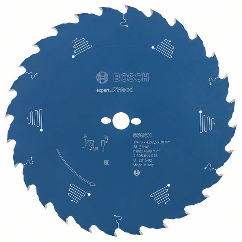 Foto van Bosch accessories expert for wood 2608644076 cirkelzaagblad 410 x 30 x 2.5 mm aantal tanden: 28 1 stuk(s)