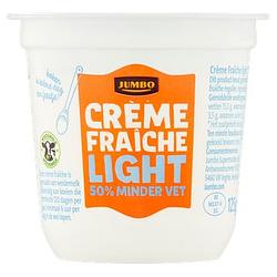 Foto van Jumbo creme fraiche light 50% minder vet 125g