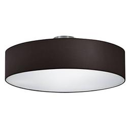 Foto van Led plafondlamp - plafondverlichting - trion hotia - e27 fitting - 3-lichts - rond - mat zwart - aluminium