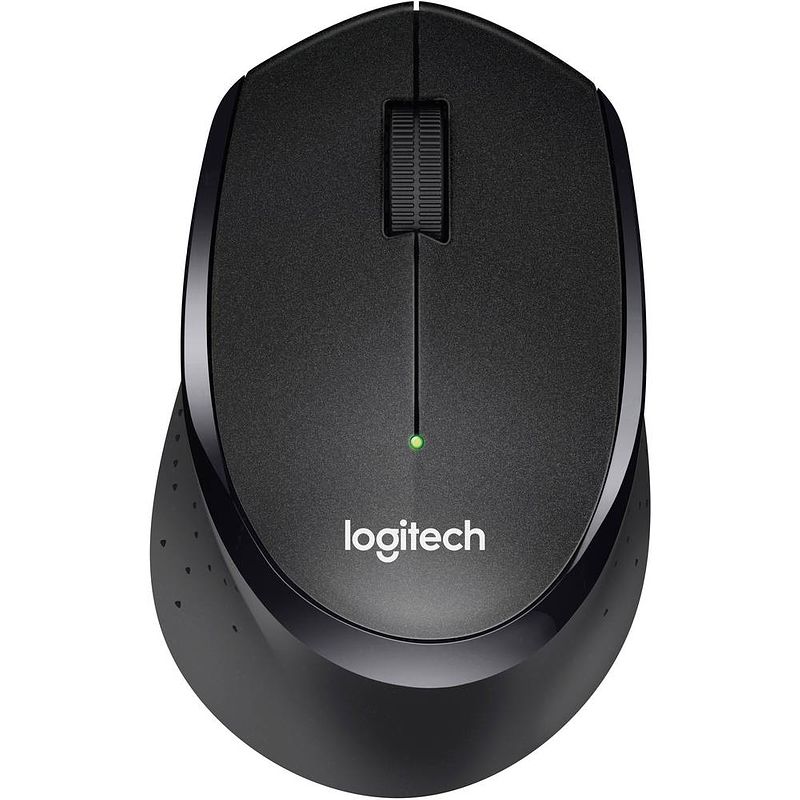 Foto van Logitech b330 silent+ draadloze muis radiografisch optisch zwart 3 toetsen 1000 dpi