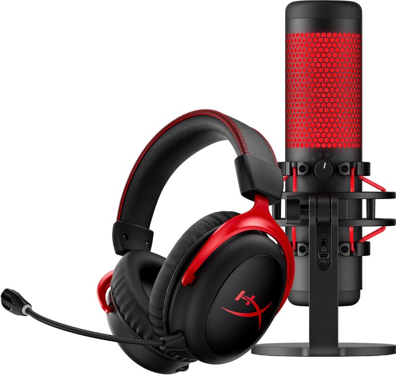 Foto van Hyperx cloud ii draadloos + hyperx quadcast