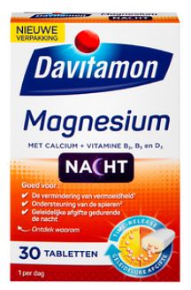 Foto van Davitamon magnesium voor de nacht tabletten, 30 stuks bij jumbo