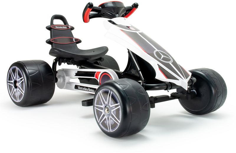 Foto van Injusa mercedes benz arrow go kart zwart/wit