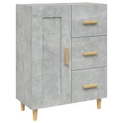 Foto van Vidaxl dressoir 69,5x34x90 cm bewerkt hout betongrijs