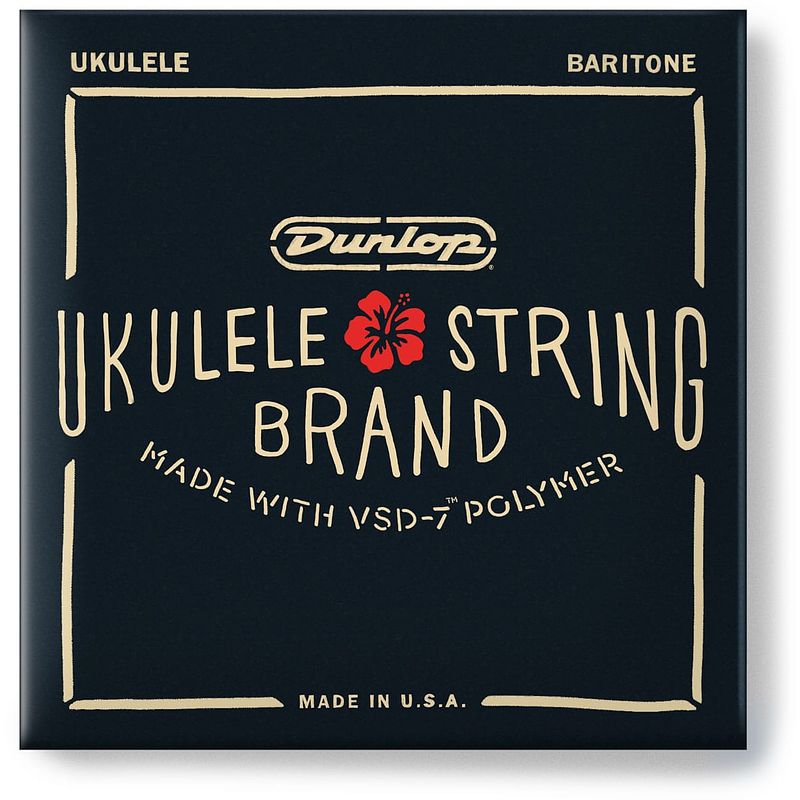 Foto van Dunlop duq304 ukulele baritone 26-35w snarenset (d-g-b-e stemming)