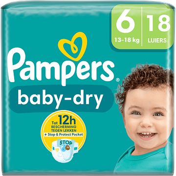 Foto van Pampers babydry maat 6, 18 luiers bij jumbo