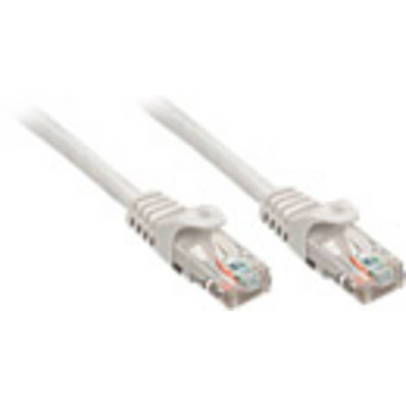 Foto van Lindy 48163 rj45 netwerkkabel, patchkabel cat 6 u/utp 2.00 m grijs 1 stuk(s)