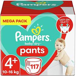 Foto van Pampers - baby dry pants - maat 4+ - mega pack - 117 luierbroekjes