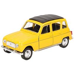Foto van Modelauto renault 4 geel 11 cm - speelgoed auto's