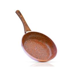 Foto van Livington copper & stone pan - 28cm koekenpan- anti-aanbaklaag en krasbestendig - graniet look