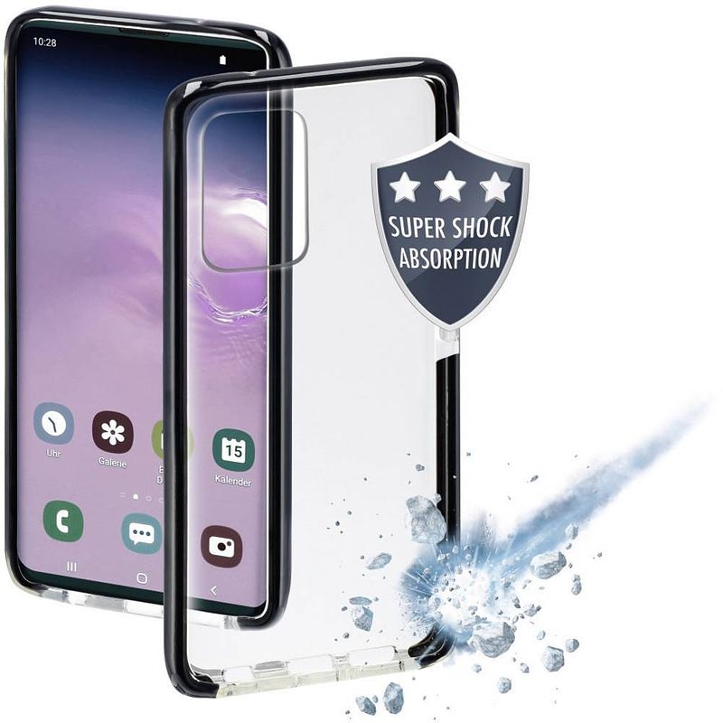 Foto van Hama protector cover samsung galaxy s20+ transparant, zwart