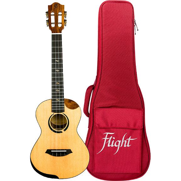 Foto van Flight princess series victoria eq-a concert elektrisch-akoestische concert ukelele met gigbag