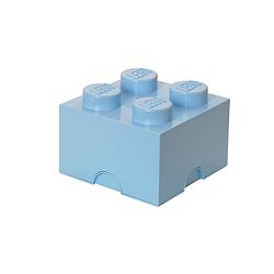 Foto van Set van 2 - opbergbox brick 4, lichtblauw - lego
