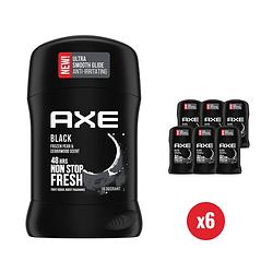 Foto van Axe - deodorant man - stick - black - 48h lang - 6 x 50 ml - voordeelverpakking