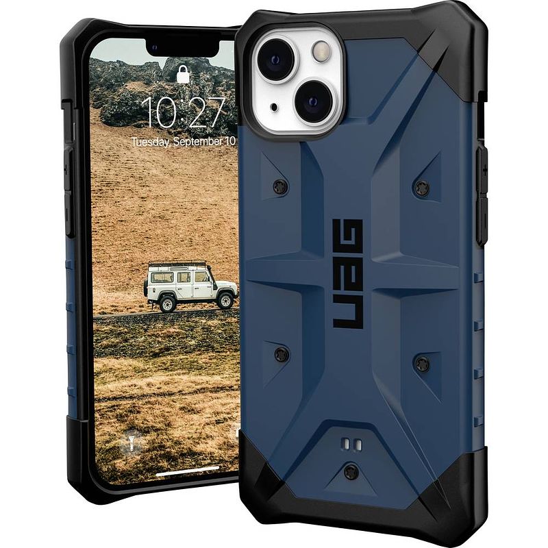 Foto van Urban armor gear pathfinder case backcover apple iphone 13 blauw