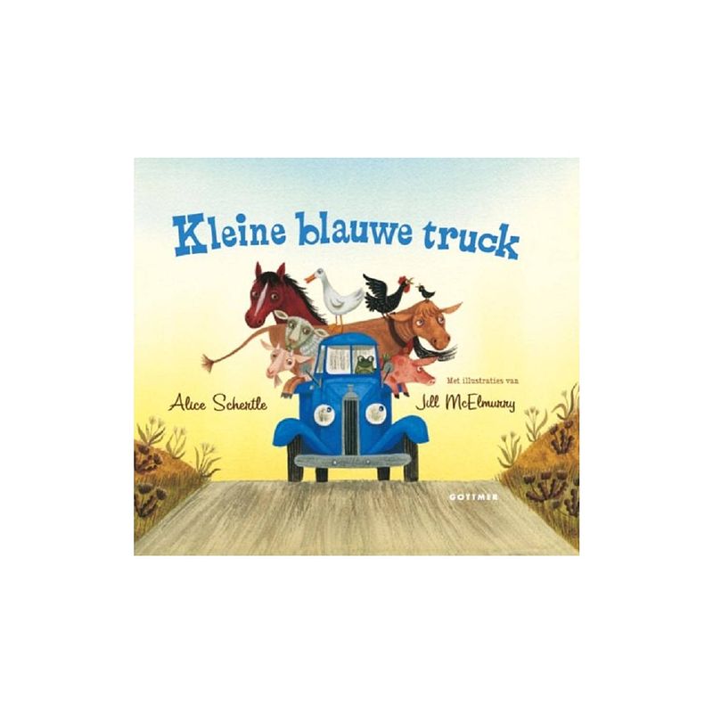 Foto van Kleine blauwe truck