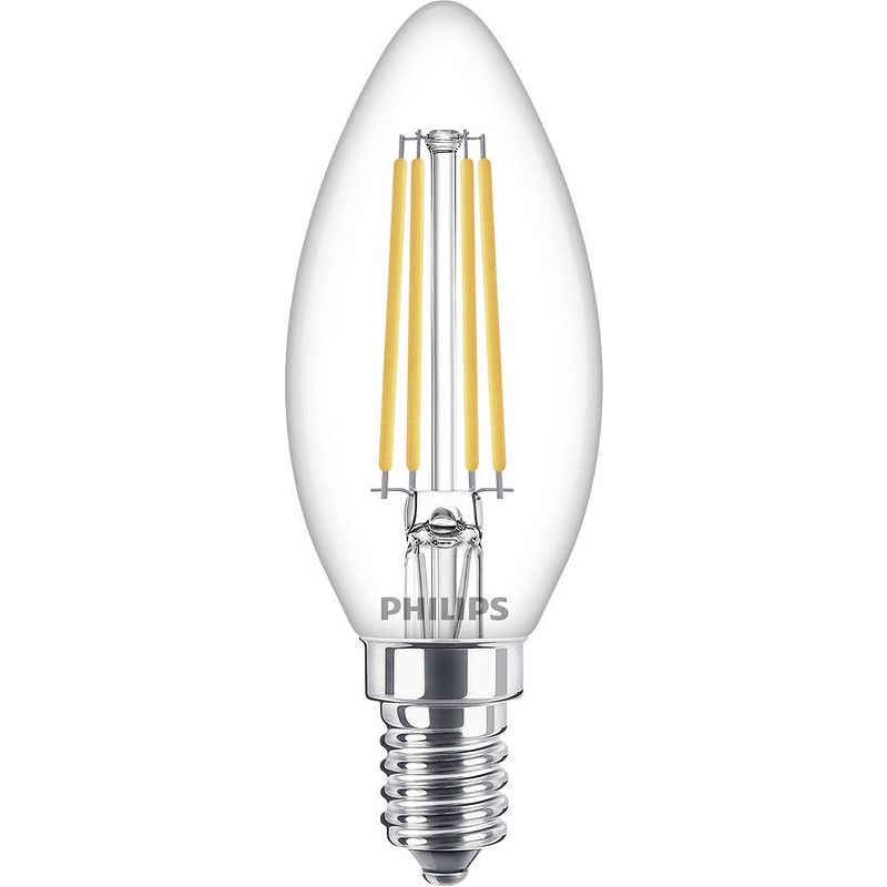 Foto van Philips led-lamp equivalent 60w e14 warm wit niet-dimbaar, glas