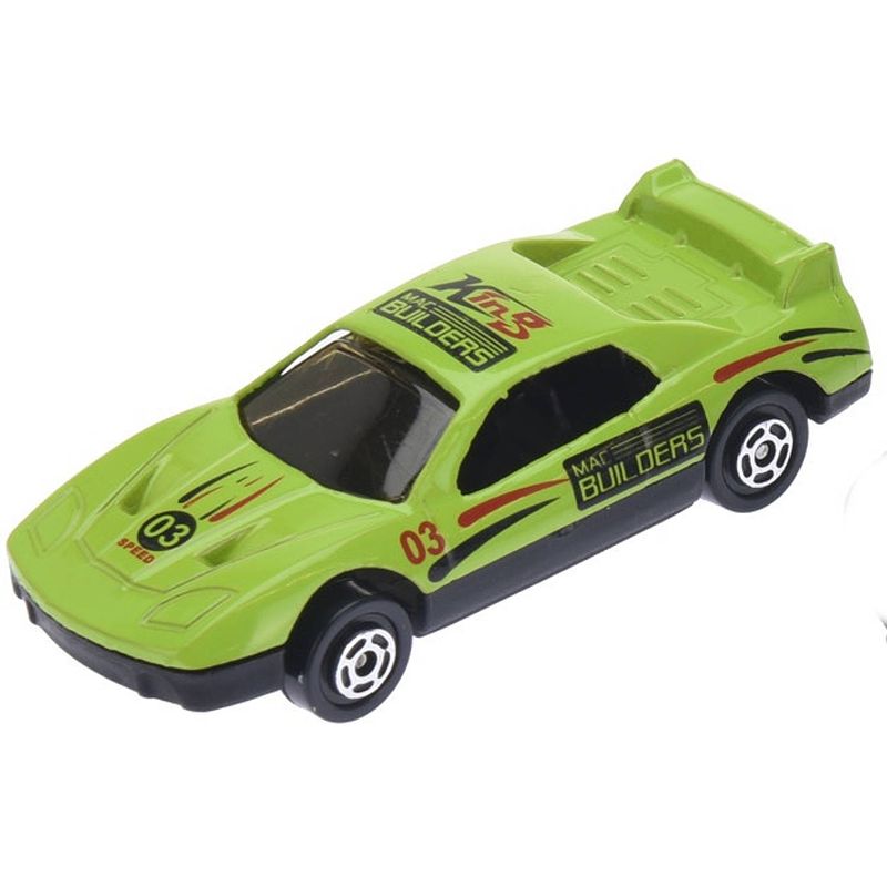 Foto van Free and easy raceauto junior 7,5 cm rvs groen