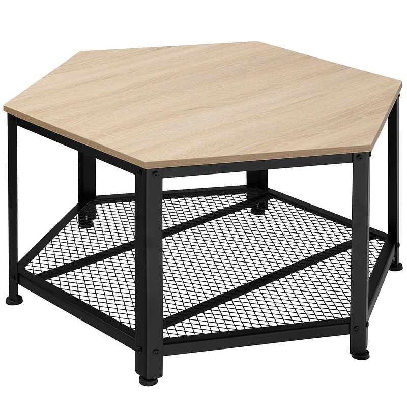 Foto van Tectake - salontafel norwich industrial light sidetable bijzettafel - 404226