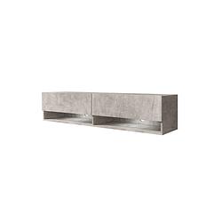 Foto van Meubella - tv-meubel asino led - betonlook - 140 cm