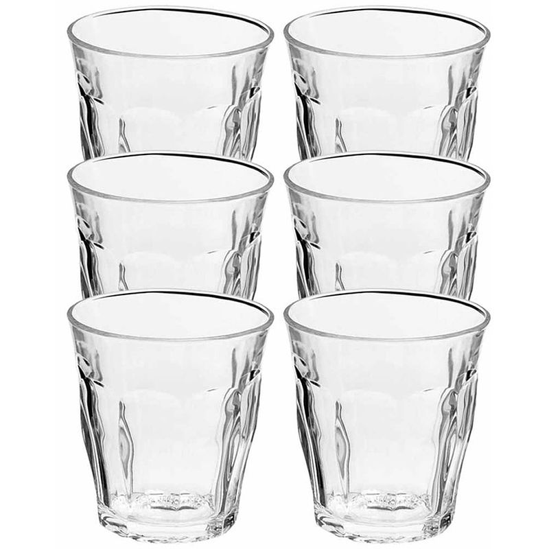 Foto van 6x drinkglazen/waterglazen transparant picardie 250 ml - drinkglazen