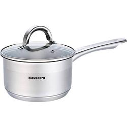 Foto van Klausberg 7133 - steelpan met deksel - sauspan - 16 cm - 1.5 liter