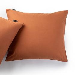 Foto van Presence 2-pack: kussenslopen percale katoen kleur: cognac