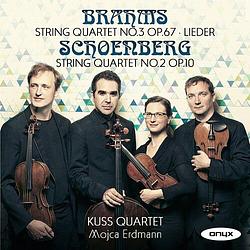 Foto van Brahms: string quartet no. 3; lieder / schoenberg: string quartet no. 2, op. 10 - cd (0880040416623)