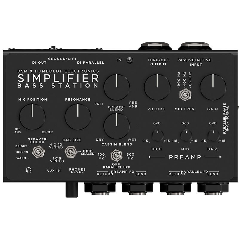 Foto van Dsm & humboldt simplifier bass voorversterker met speakersimulatie voor basgitaar