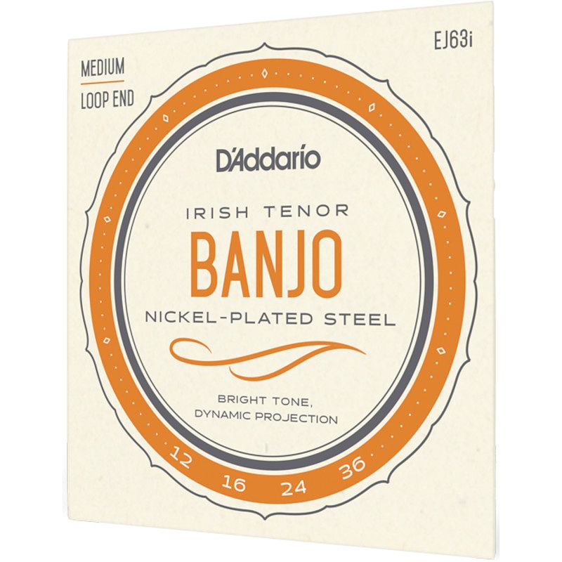 Foto van D'saddario ej63i nickel medium 12-36 snaren voor ierse tenor banjo